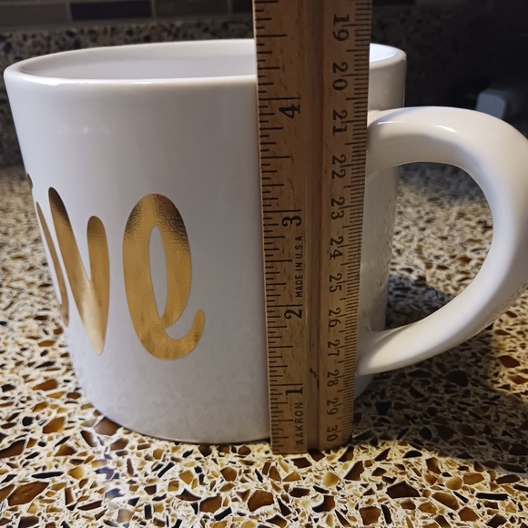 White/Gold Love mug EUC - Picture 13 of 13